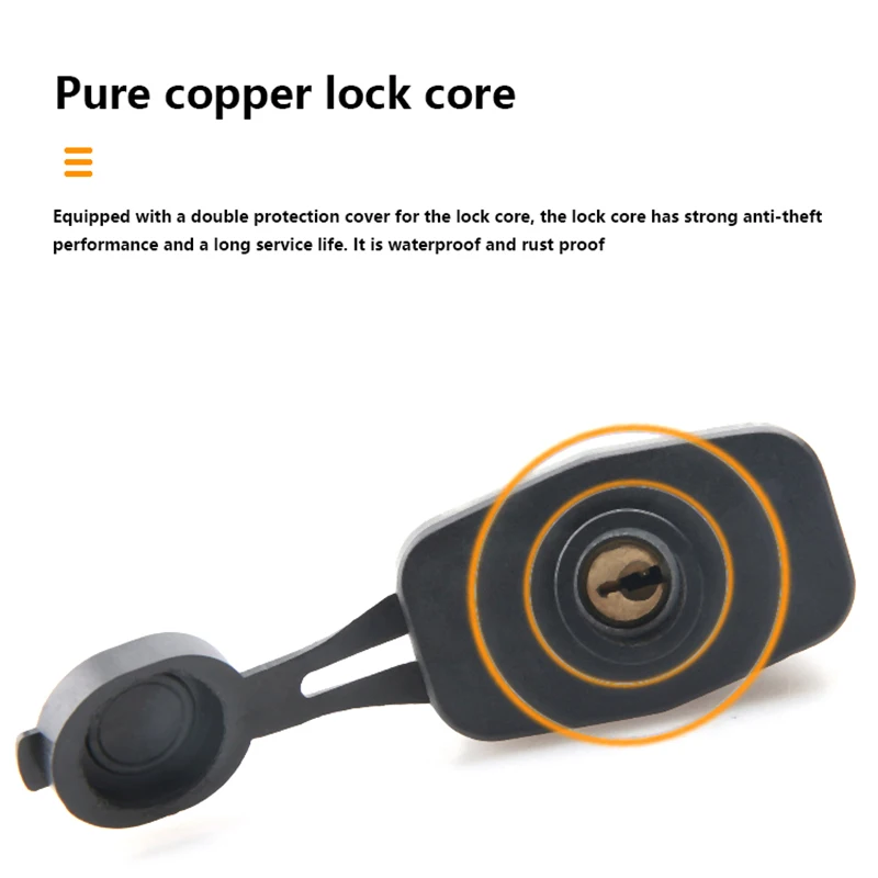 Rubber Shell Anti-rust Padlock Outdoor Waterproof Anti-theft Lock Balcony Window Lock Courtyard Door Long Beam Large 1Piece