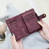 New Women Wallets Short Hasp Pu Leather Purses Multifunctional Large Capacity Money Bag Small Solid Coin Card Holders Carteras 3