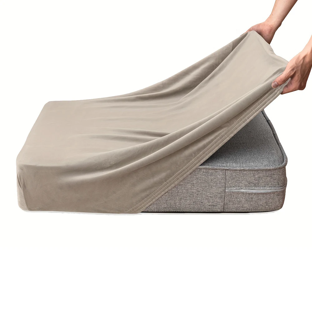 Luxurious Velvet Plush Stretch Sofa Cover - Soft, Removable Slipcover for Living Room and Lounge