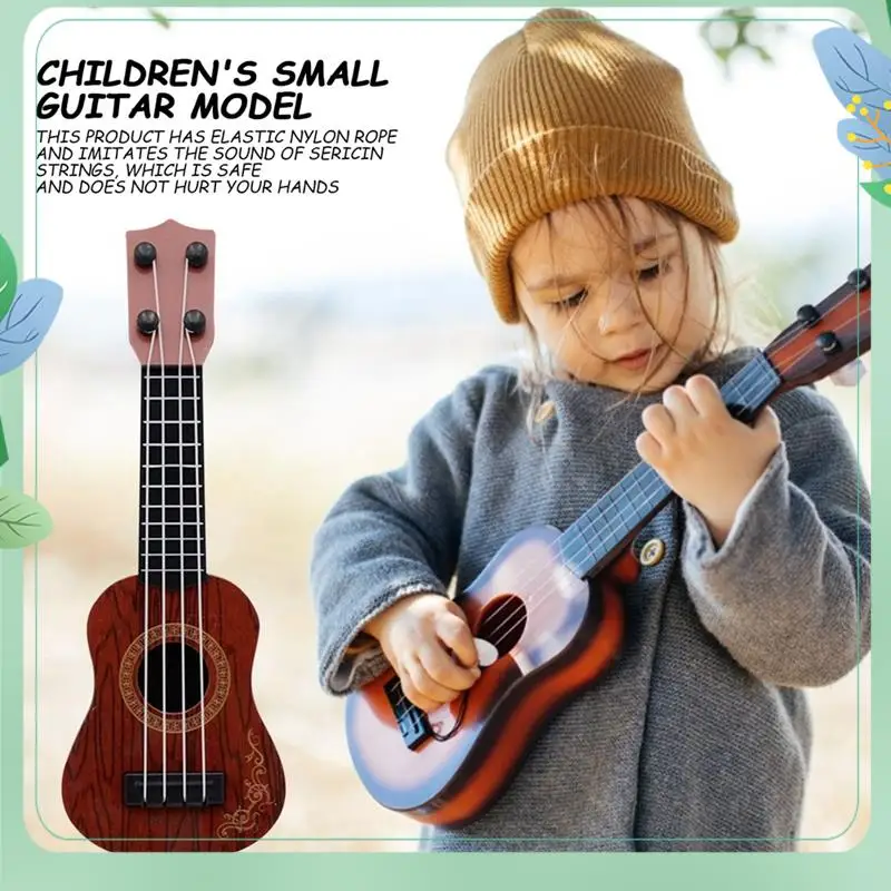 SYDS Kids Classical Ukulele Guitar Toy Early Education Small Guitar Party Supplies Adjustable