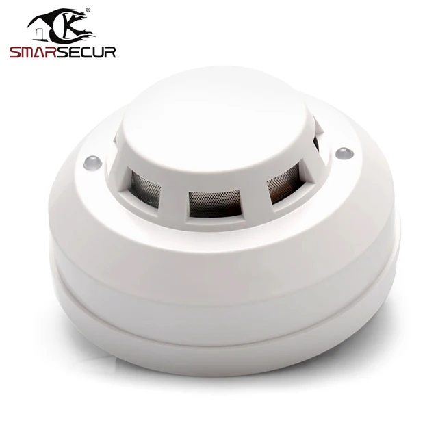 12V Voltage Wired Smoke Leak Fire Detector Alarm Sensor Stand Alone For Gsm Alarm System 1