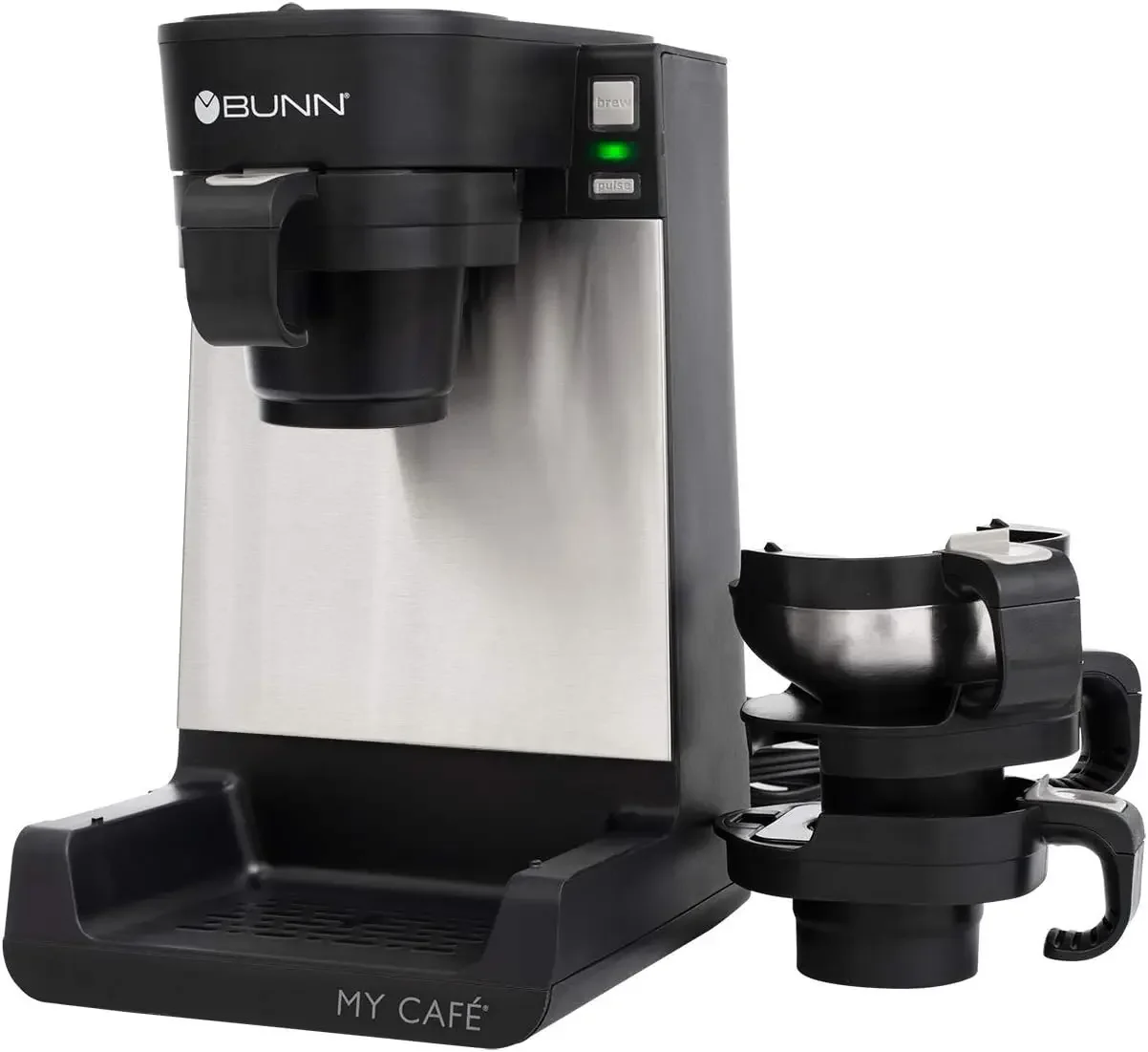 MCU My Cafe Single Cup Multi Use Coffee Brewer (Black/SST)