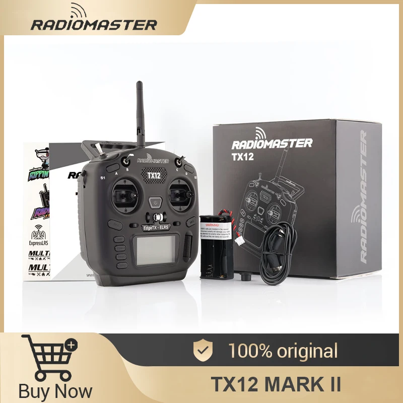 RadioMaster TX12 MKII MK2 Mark 2 Radio ELRS/CC2500 EdgeTX OpenTX 16CH Trasmettitore radiocomandato multimodulo