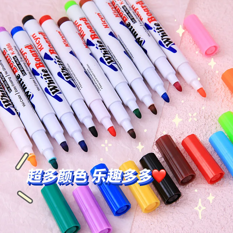 Magical Water Floating Student Painting Brush Whiteboard Markers Pen Suspension Kids Erasable Painting Pen Toys 8/12 Colors washable watercolor pen watercolor pen children painting supplies