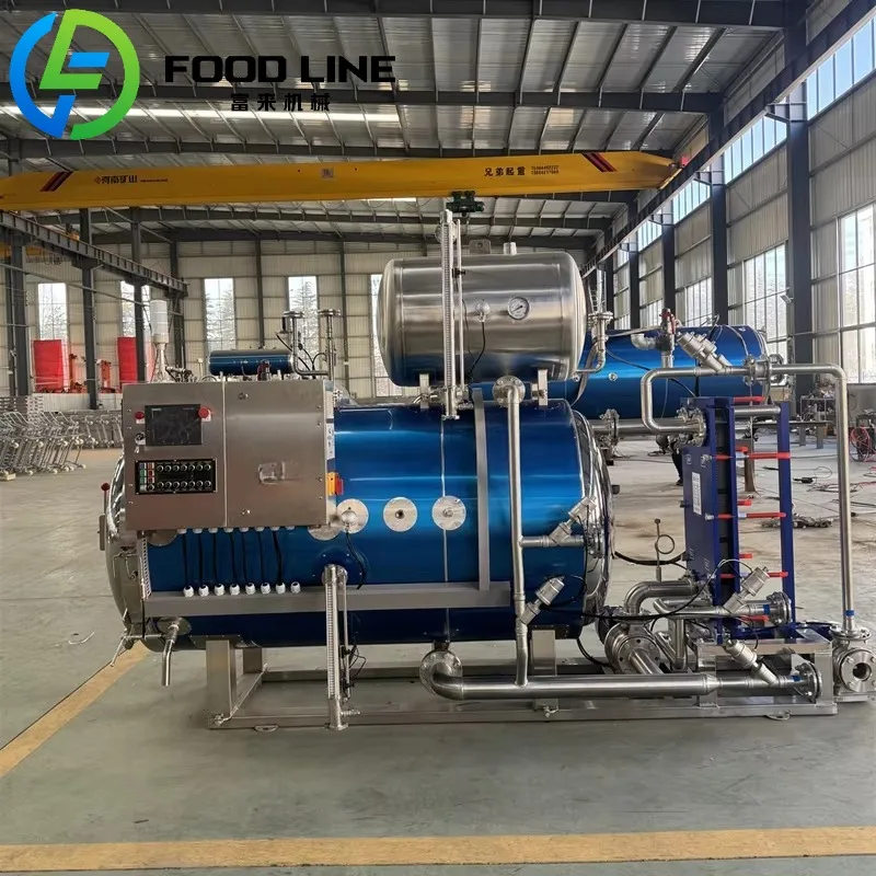 Sterilizzatore a pressione ad alta temperatura per storta di lavorazione termica industriale per la produzione alimentare - immagine 3