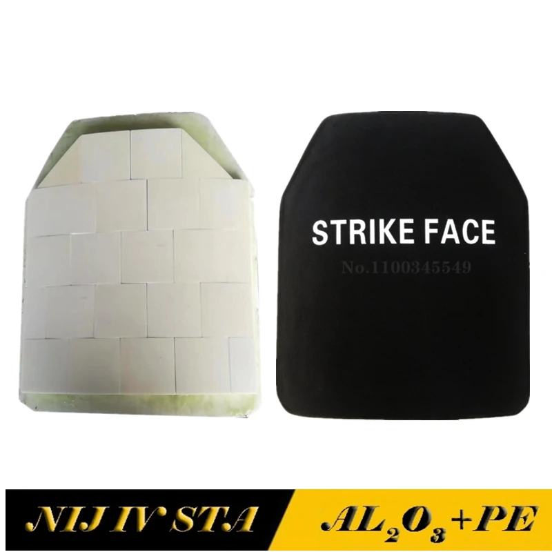 Bulletproof Plate Nij Iv 4 Stand Alone Alumina Oxide & Uhmwpe Composite