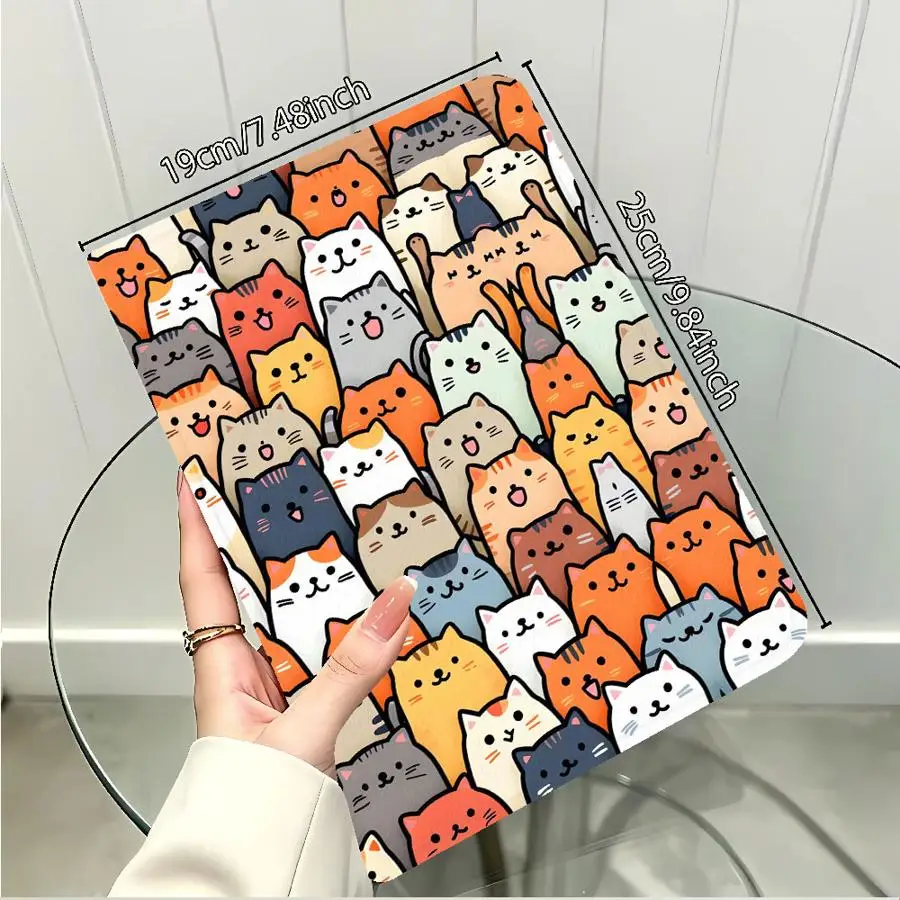 Girly Cute Cats Tablet Case with Pencil Holder