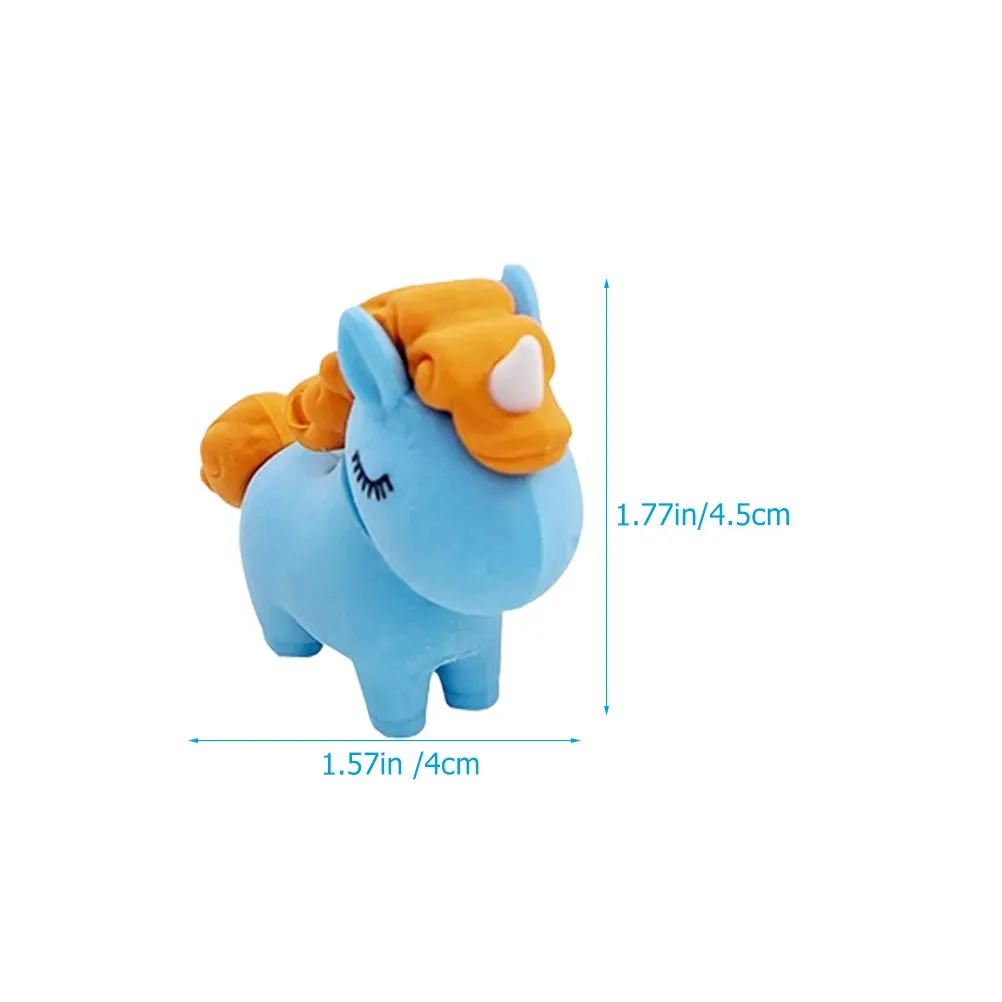 10Pcs 크리 에이 티브 유니콘 지우개 대량 학교 용품 학생 보상 재미있는 향기로운 지우개 쉬운 지우기 귀여운 지우개 선물