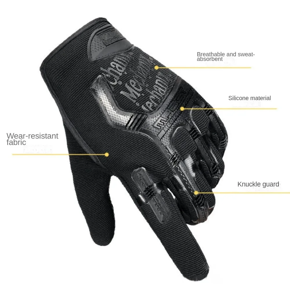 Tactical Gloves Outdoor Full Finger Glove for Men Women Cycling Hiking Biking W16 safety work gloves