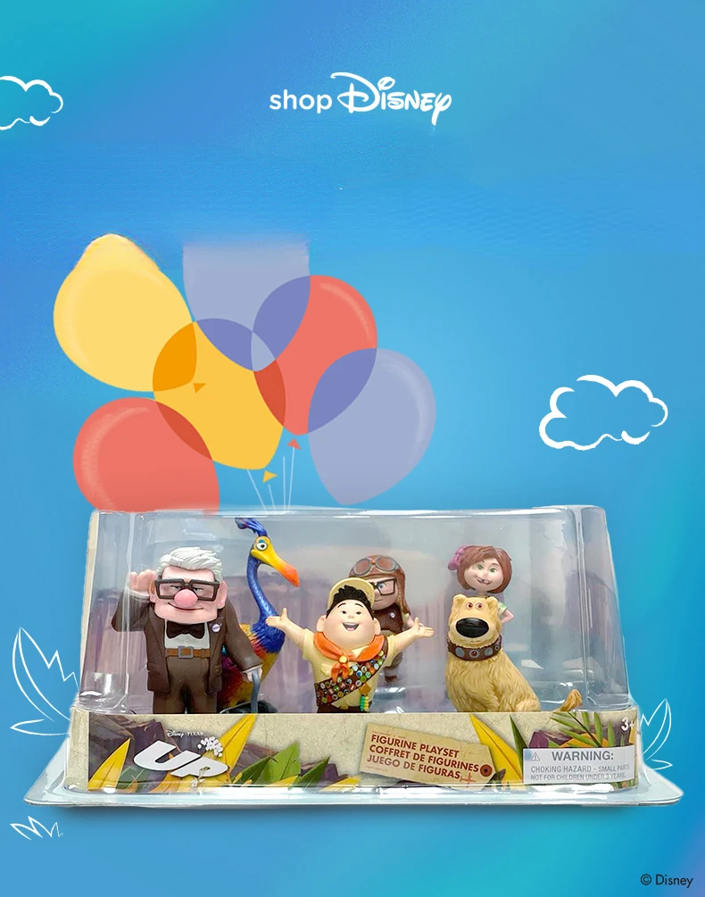 Luna luto Paraíso Figuras originales de Disney Pixar oficial de la serie UP, caja de pastel,  regalo para niños| | - AliExpress