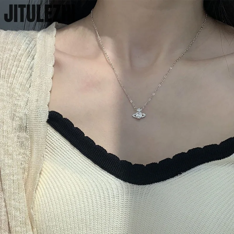 Pendant Necklace Silver Necklace Silver Pendant 925 Sterling Silver Saturn Planet Pendant For Women