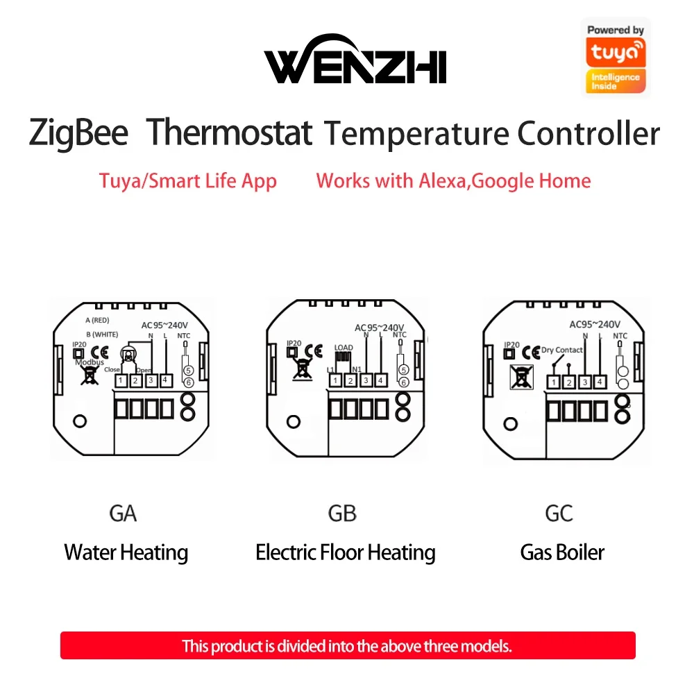 Wifi Heating Thermostat Warm Floor Gas Boiler Digital Temperature Controller 220V Tuya Smart Life Alexa Google Home Assistant Electric Thermostat