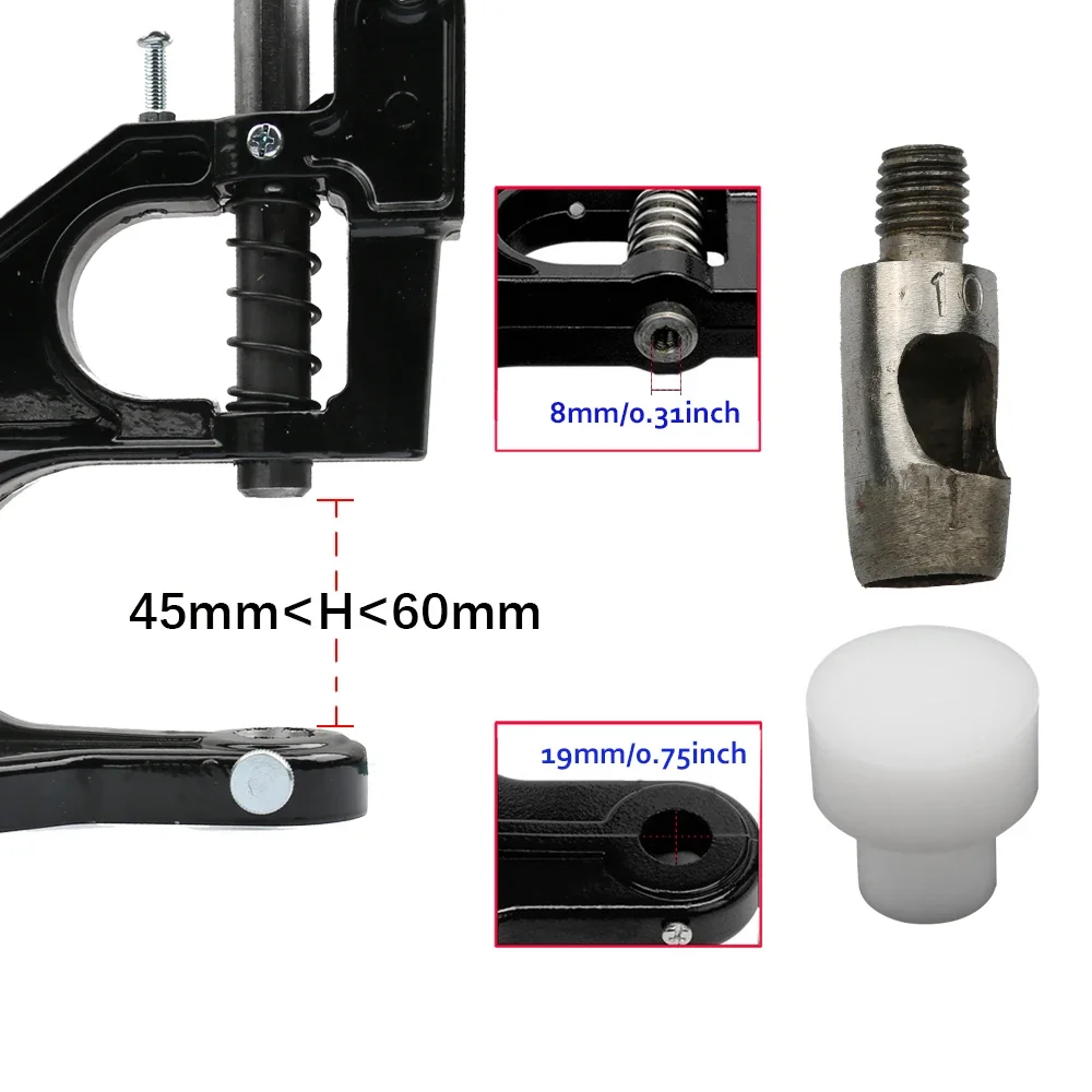 Leather Cutting Die M8 Thread Oval-Shaped Hand Press Special-shaped Punching Leathercraft Belt DIY Handmade Accessories