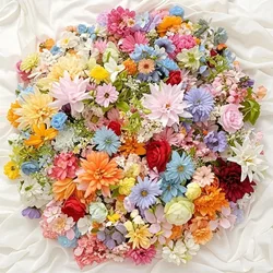 Vibrant Mix of Artificial Silk Flowers for Home Decor and DIY Crafts (Mix)