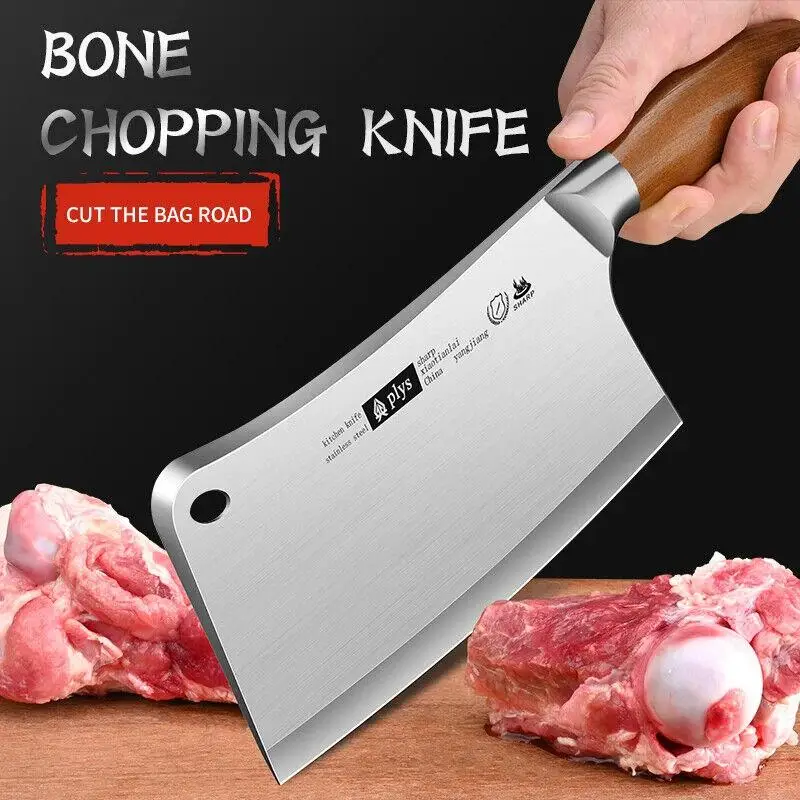 Hand Forged Kitchen Chef Knife Heavy Duty Bone Meat Butcher Cleaver, Multi-Functional knife for Home and Commercial Kitchens - Image 2