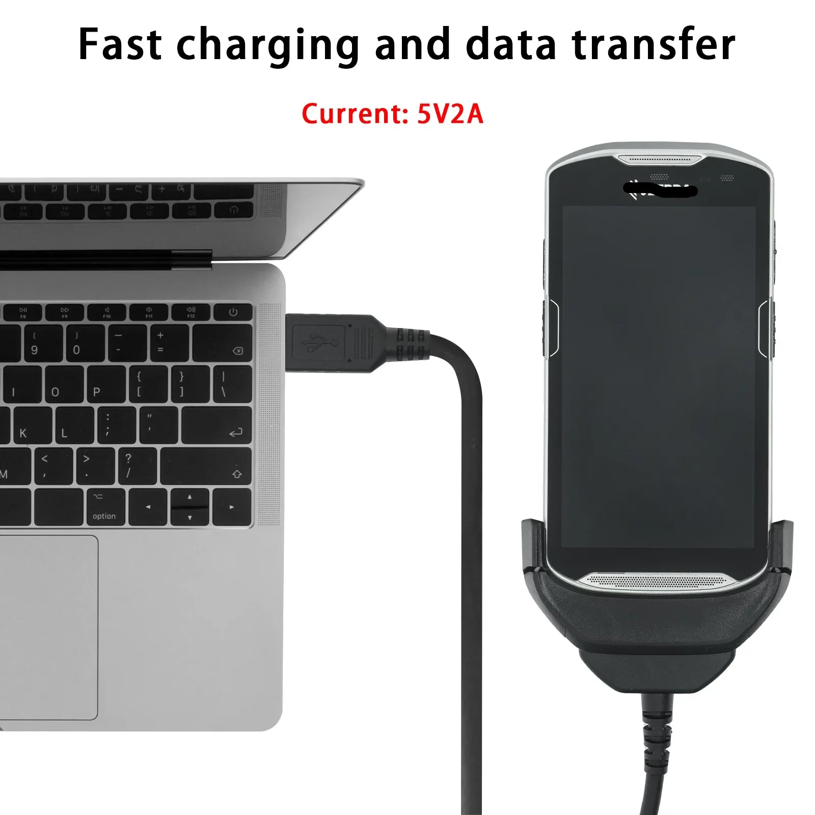 Usb Data Charger Cabo para Zebra Substituição para Tc51 Tc510k Tc56 Tc57 Cbl-tc51-usb101 - Imagem 5
