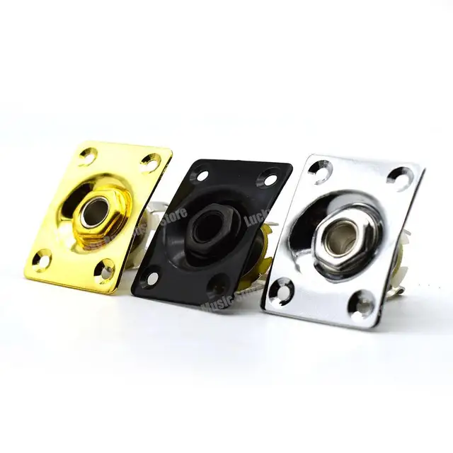 2 Pezzi Piastra Jack Per Chitarra Elettrica - In Metallo, Con Viti, Per Sostituzione - Foto 5