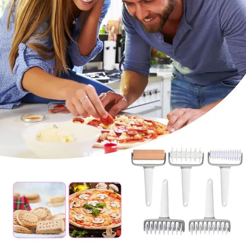 

Pizza Roller Pizza Docker durable Lattice Roller Cutter Docking Tool That Prevents Dough From Blistering Kitchen Accessories