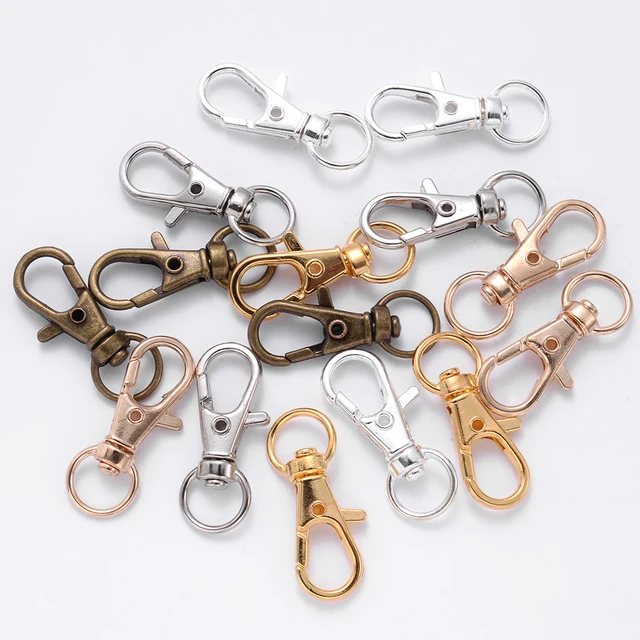 12 Moschettoni Girevoli Per Guinzaglio Cani - In Lega Di Zinco Argentato