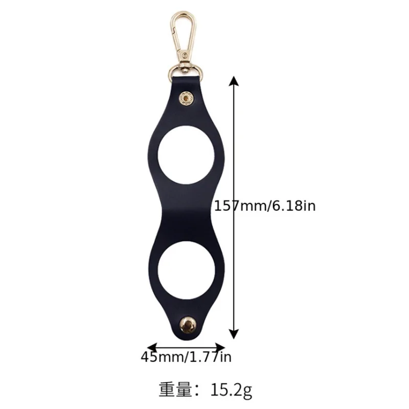 Mini Golf Ball Holster PU Leather Hollowed Out Casual Golf Ball Small Storage Pouch Hang On Waist With Metal Buckle Bag