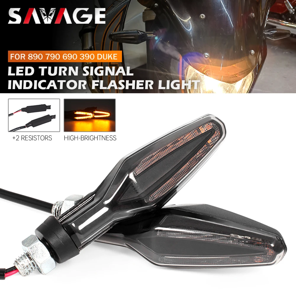 

LED Turn Signal Indicator Light For DUKE 390 690 790 890 Adventure 690 Enduro SMC ADV RC 125 200 250 Motorcycle Flashing Blinker