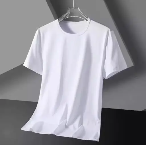 [thin style] pure white short sleeves