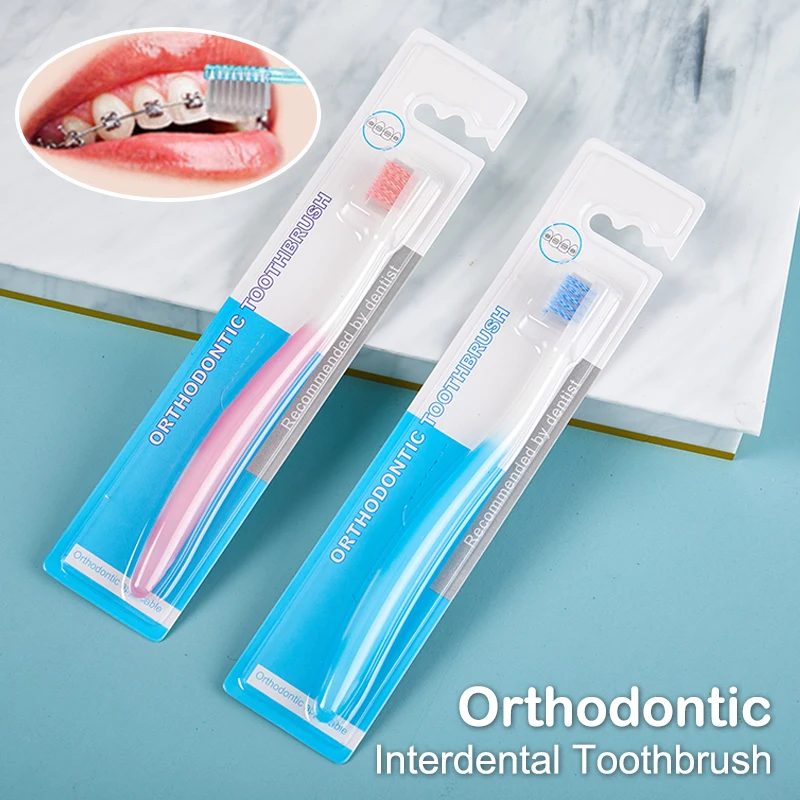 

1Pcs U-Shaped Orthodontic Interdental Toothbrush Soft Bristle Brace Bracket Cleaning Oral Hygiene Tooth Brush Outdoor Tool