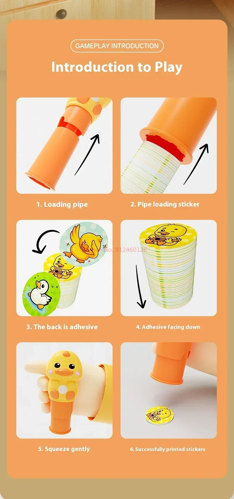 Children'S Seal Toy Magic Stamp Reward Boys And Girls Cartoon Sticker Book Traceless Waterproof Does Not Fade Focus