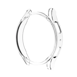 Matte Protective Bumper Shell for Samsung Galaxy Watch - Premium PC Case Cover (Transparent)