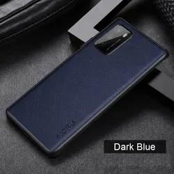 Luxury Cross Pattern Leather Phone Case - Premium Protection and Style for Poco M3 Pro 5G (Dark blue)