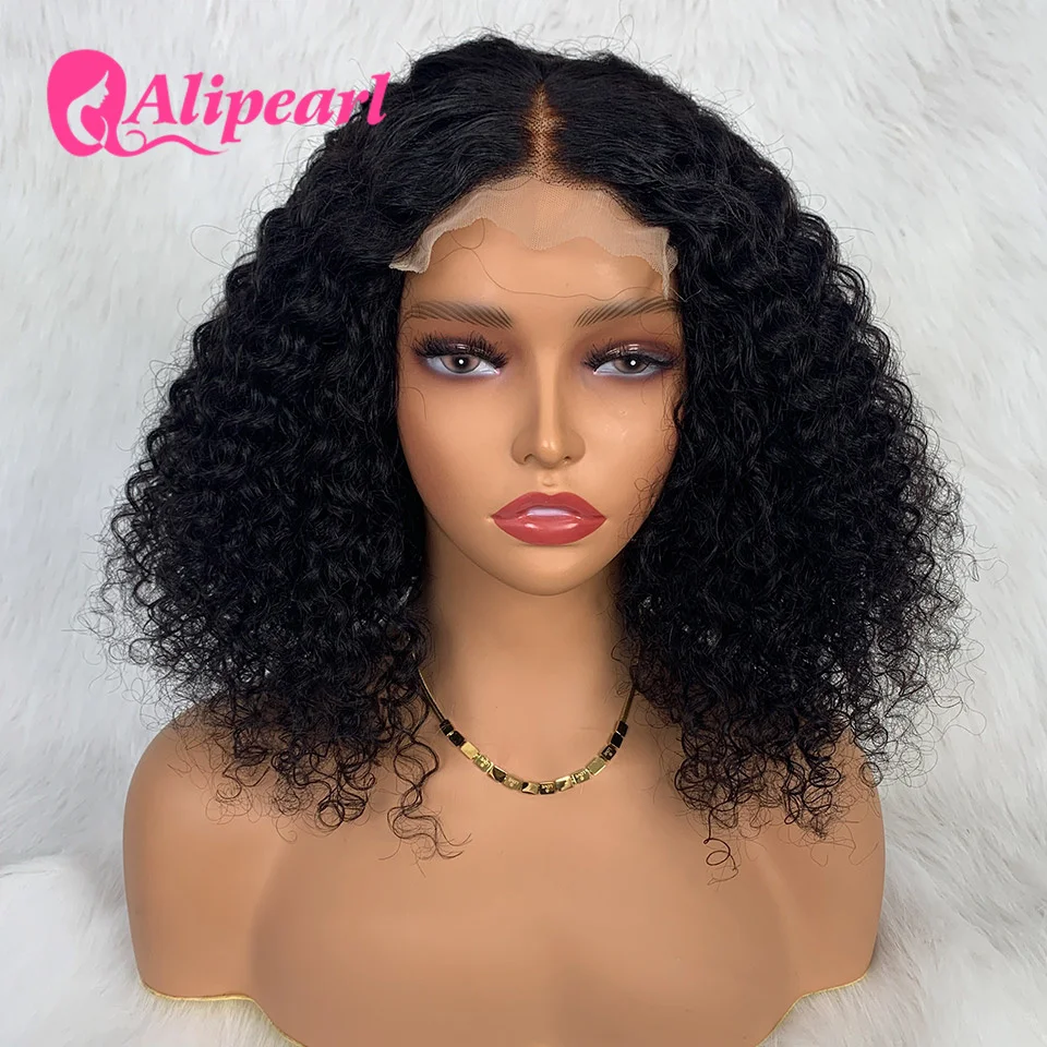 AliPearl Hair Short Wig Jerry Curly Bob Human Hair Wigs Brazilian 5x5 Lace Bob Wig Pre Plucked 180 Density human hair wig human hair extensions lace front wig human hair wigs front lace wig