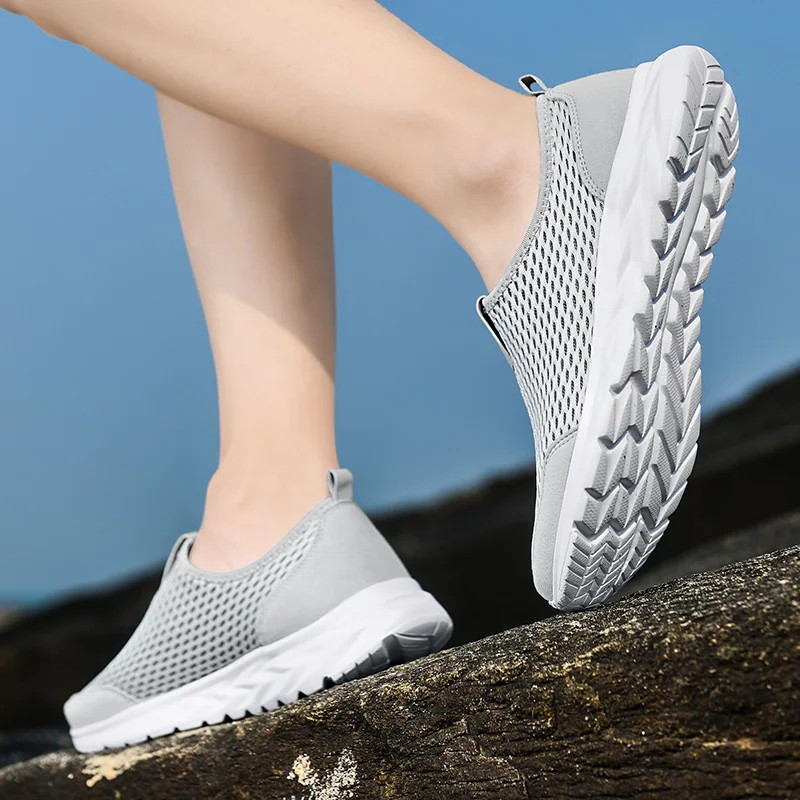 Lightweight Mens Casual Sneakers - Breathable Outdoor Walking Shoes