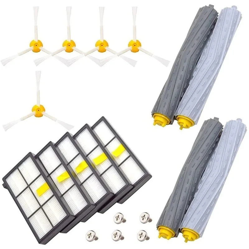 

Детали для пылесоса IRobot Roomba, Фильтры HEPA, основная и боковая щетки для IRobot Roomba 800, 900, 805, 864, 871, 891, 960, 961, 964, 980, аксессуары