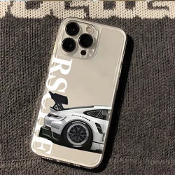 Sleek Sports Car Design Phone Case - Clear TPU Back Cover for Oppo A72 5G (TTK - CC260302E1)