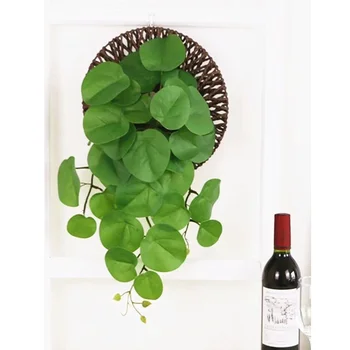 Piante artificiali sospese in rattan verde 50 cm piante finte in rattan giardino balcone festa decorazione della casa accessori 1