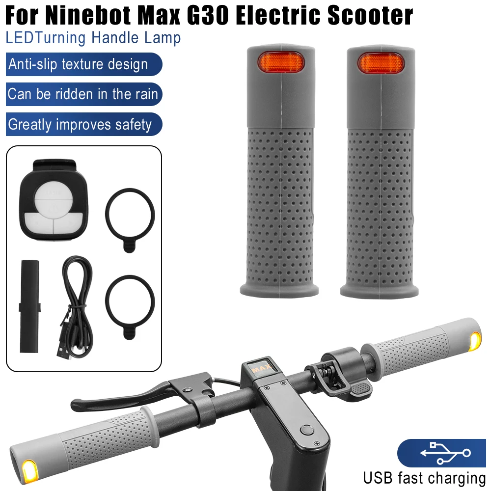 Scooters Turn Signal Light for Ninebot Max G30 Handle Bar Grips