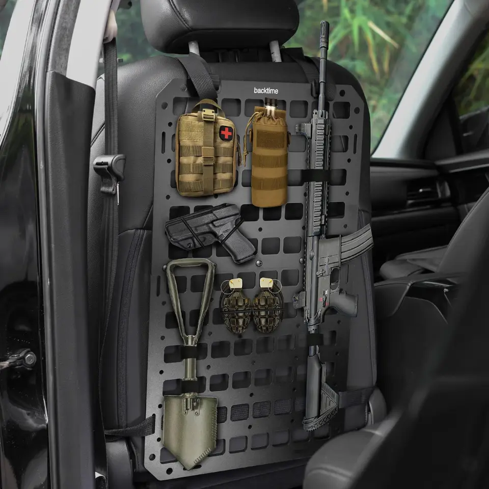 Organizer Tattico Per Sedile Posteriore Auto Universale Con 5 Tasche Molle Rimovibili – Borsa Portaoggetti In Tessuto 1000D Per Jeep, SUV, Camper – Ideale Per Viaggi E Campeggio