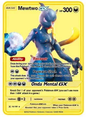 thumbnail image 1 of English 10000 Point Metal Card Gx Vmax Metal Cards Pikachu Charizard Gold Limited Edition Kids Gift Game Collection Card, 1 of 5