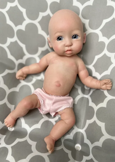 28cm Mini Solid Silicone Baby Handmade Painted and Unpainted Bebe Reborn  Dolls Muñecas Reborn Bebe Reborn Corpo De silicone - AliExpress