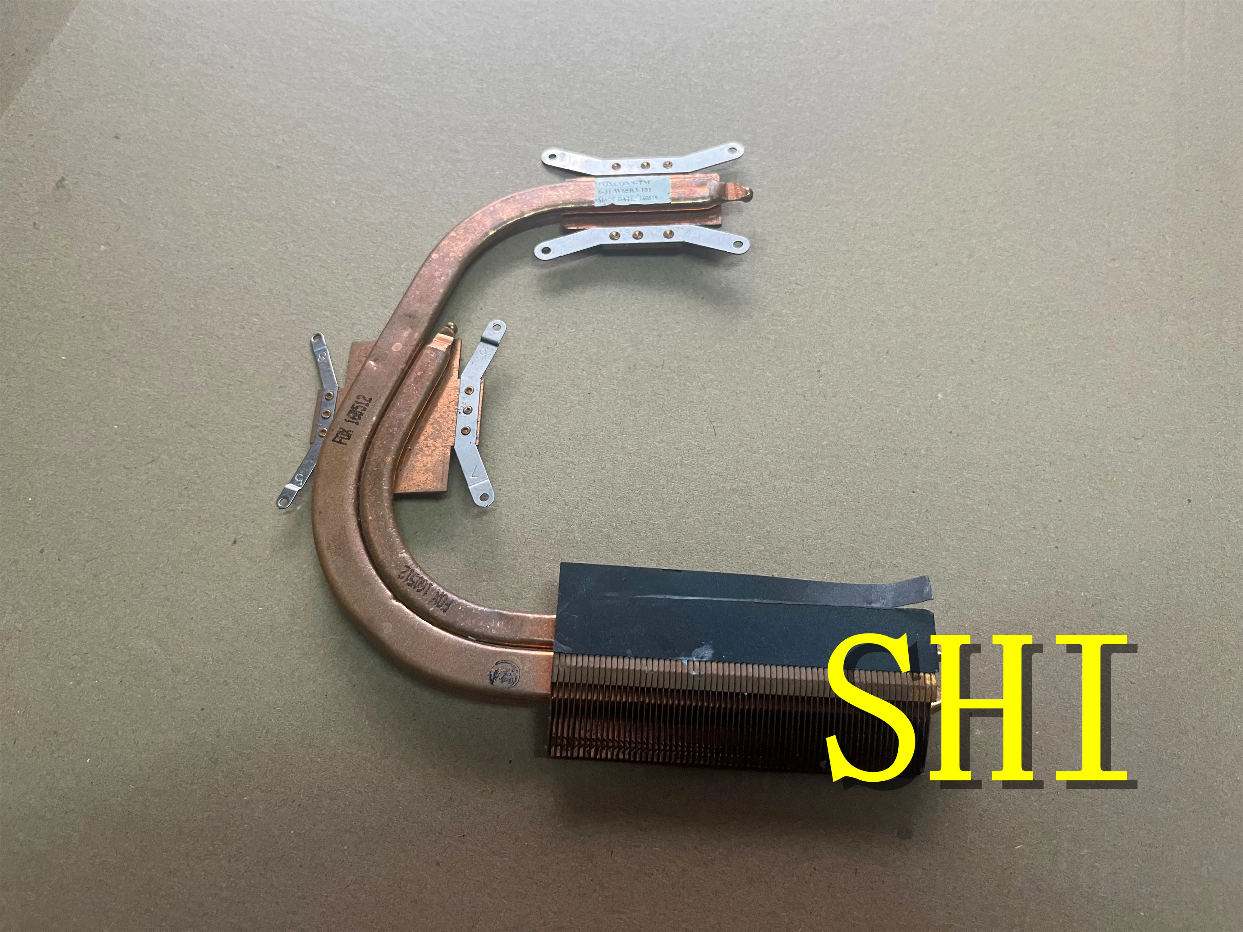 

Оригинальный подлинный Охлаждающий радиатор для ноутбука W65R3, б/у, цвет голубого неба, FOXCONN-TM 6-31-W65R3-101, бесплатная доставка