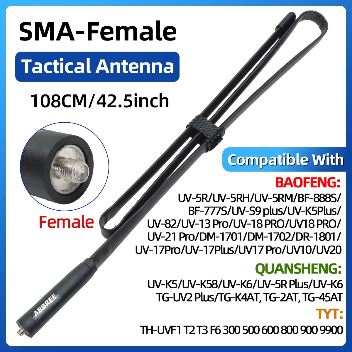 SMA-Female 108CM