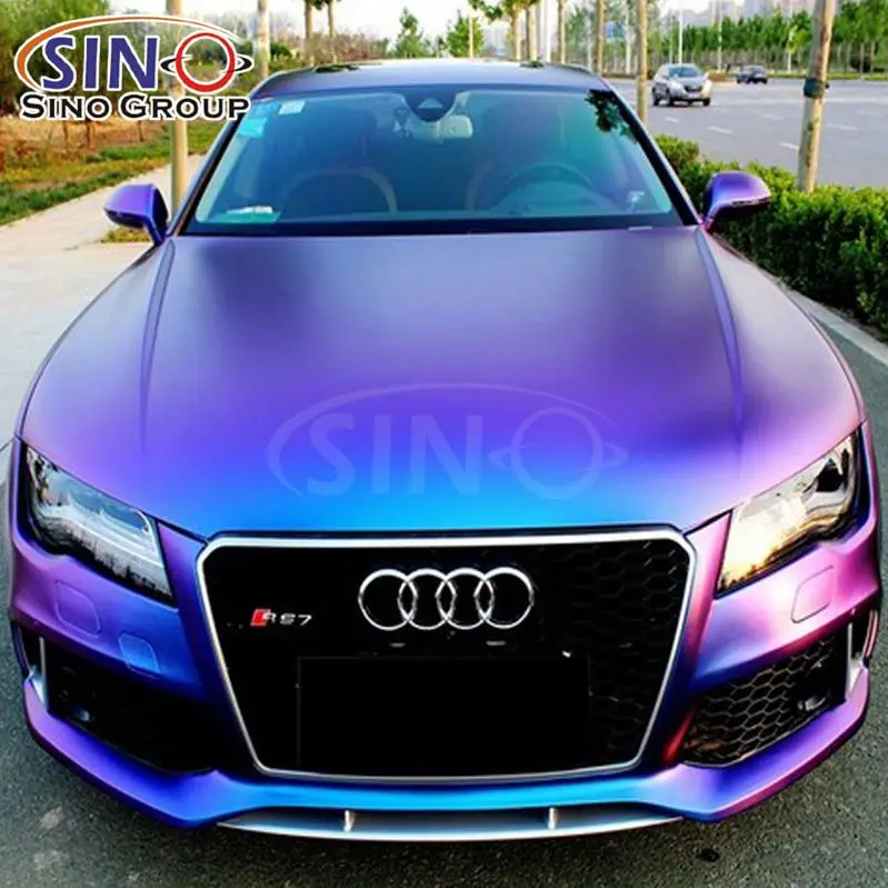Vinile Wrap Fornitore Matte Gloss Chameleon Chrome Metallic Auto Body Stickers Autoadesivo Veicolo Wrapping Foil Car Vinyl Film