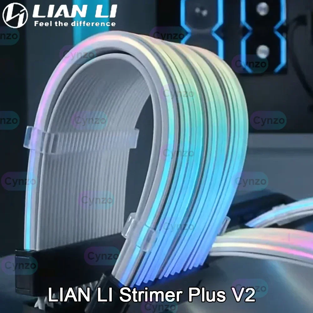 LIAN LI Strimer Plus V2 ARGB Extension Cords Kit ATX 24Pin,GPU 2x8Pin,3x8Pin,MOD Computer Gamers Cabibet LED Neon Cable Strip