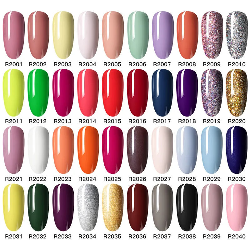 Nail Polish ROSALIND Neon Shiny Gel Hybrid Varnishes