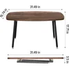Folding Coffee Table Rustic Small Coffee Tables for Living Room Farmhouse Portable Table for Small Spaces  Century 2