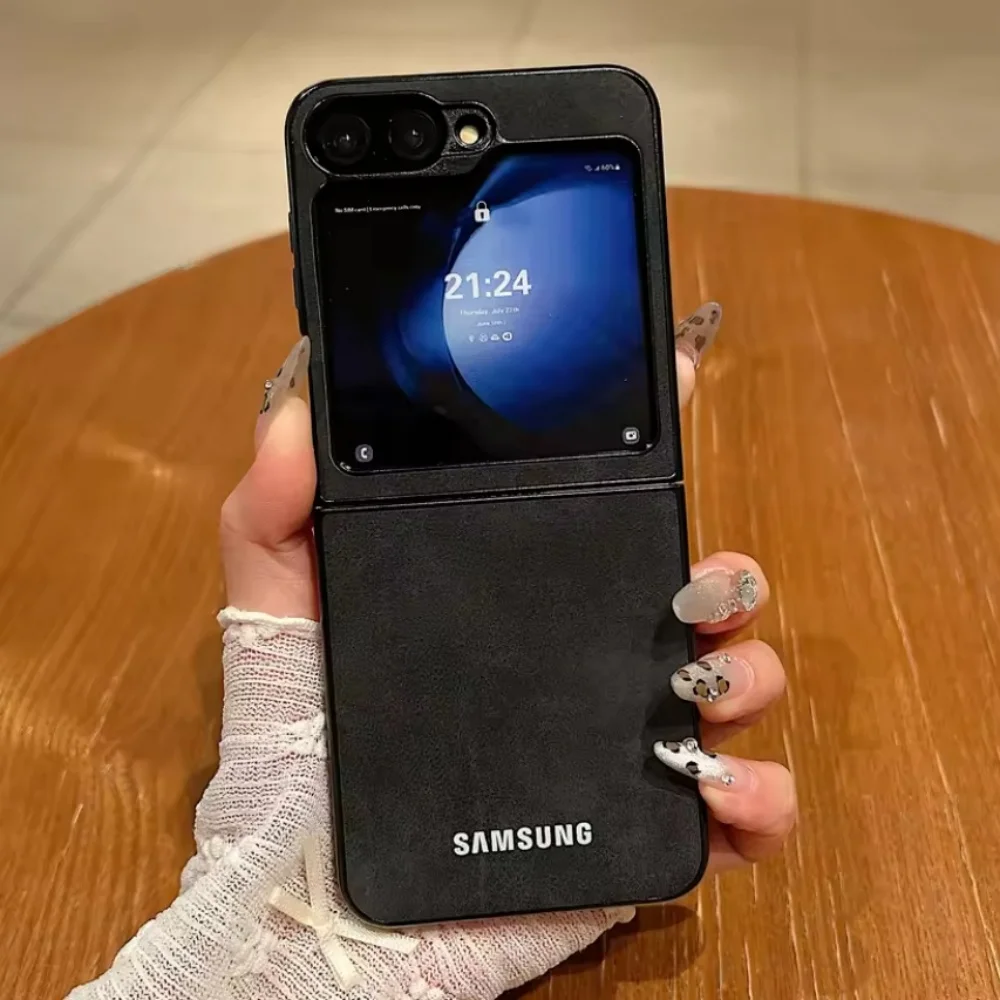 Samsung Matte Suede Leather Business Protection Phone Case
