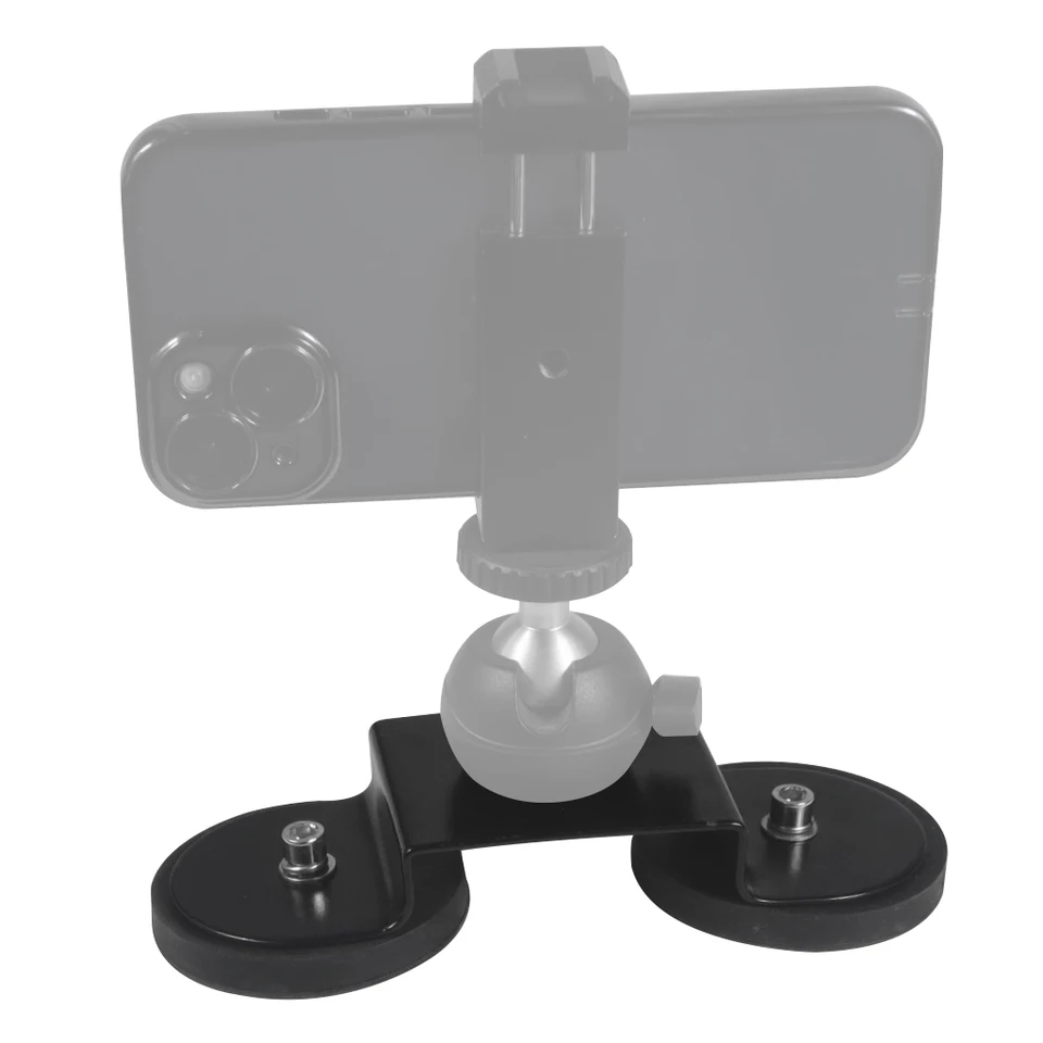 NovelGoal Base Magnetica Con Ventosa Per Fotocamera – Foro 1/4", D66mm Per Action Cam - 4