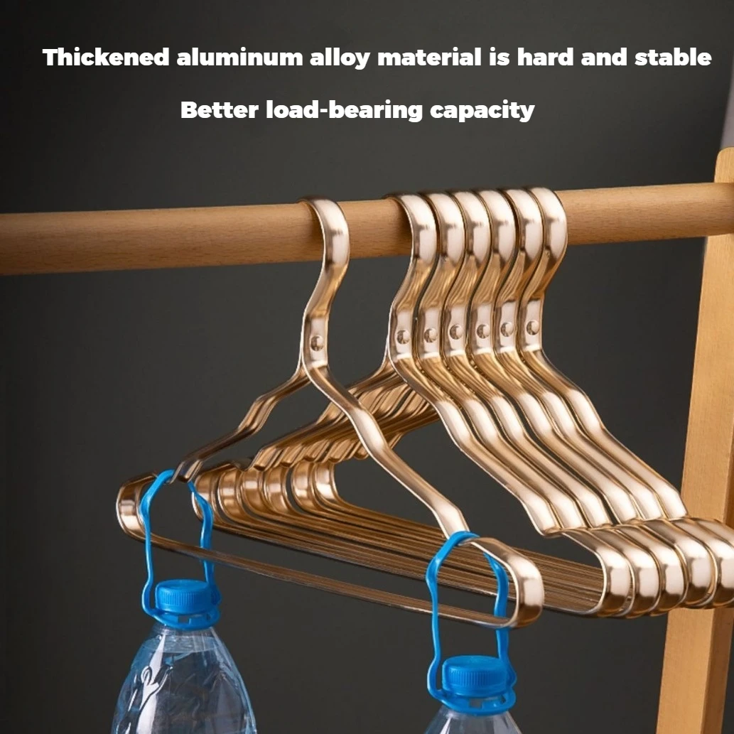 Single 45g Durable non-slip drying Aluminum Alloy Clothing Hanger Domestic Adult Hanging Coat Hanger Supplies Organizer
