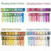 20-180Colors Metal Watercolor Painting Set, New Portable Box With Sparkling Pearl Solid Watercolor Painting, Art Supplies 1