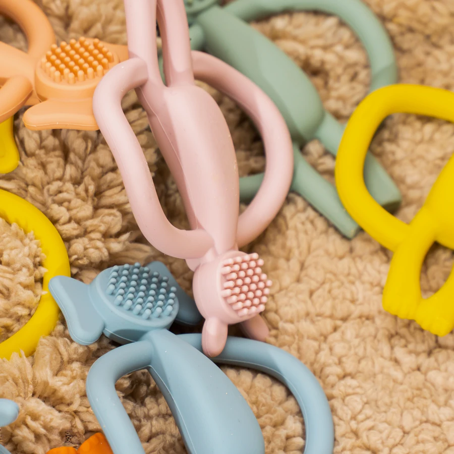 BPA Free Baby Teething Toy Newborn Health Nursing Teether Molar Gifts Baby Teething Chewing Toy Children's Products 5